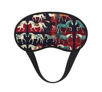 Various Kinds of Horses Print Sleep Mask Soft Cover Eye No Pressure for Sleeping, Eye Masks for Side Sleepers