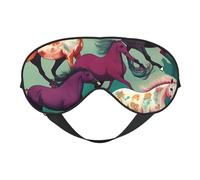 Various Kinds of Horses Print Sleep Mask,Soft Eye Mask with Adjustable Strap for Sleeping, Travel and Relaxation