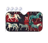 Various Kinds of Horses Printing Upgrade Car Windshield Sun Shade Protect Car from Sun Rays Heat Damage,Vehicle Accessories