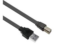 Various Length USB to USB B Printer Cord Texture Suitable for Multiple Operating Systems and Peripherals Devices Flat Printer Data Cable