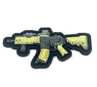 Various Machine Gun Assault Airsoft Rifle Morale PVC Fan Patch (AR15)