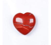 Various Materials Gemstones Rose Quartz Crystals Love Heart Shaped Amethyst Home Decoration (Color : Red Jasper) Gemstone Stone