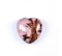 Various Materials Gemstones Rose Quartz Crystals Love Heart Shaped Amethyst Home Decoration (Color : Rosapyroxene)