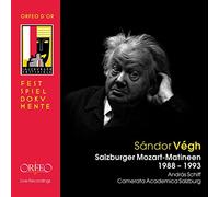 Wolfgang Amadeus Mozart Salzburg Mozart Matinees 1998 - 93 (CD) Album