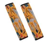 Various Mushrooms Car Seat Belt Cover Soft Comfortable Shoulder Seatbelt Pads Cover Seat Belt Pad for Suitable for Car Interior Accessorie