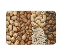 Various Nut Patterns Diatom Mud Bath Mats Absorbs Moisture and Dirt,Door Mat with Non-Slip Rubber Backing,Floor Mat Fit Under Door, for Bathroom Floor, Tub, Shower, Sink