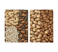 Various Nut Patterns Passport Holder Ultra Slim PU Leather Travel Document Organizer Compact Premium International US Passport Protector Cover for Women Men