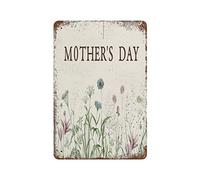 Various plants WELCOME Mather's day Personalized Metal Tin Sign Decoration for festival Gifts for MOM,You are A Mother,But to Our Family,You are The World,Retro Home Garden Wall Art Poster 5.5×8inch