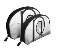 Various retro musical instruments Moon Cosmetic Bag, Travel Makeup Pouch, Portable Waterproof Cosmetic Pouch for Girls Women., The Shape Of The Loop, One Size