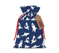 Various Sea Fish Pattern Christmas Bags Friend Party Presents Gift Birthdays Weddings Happy Halloween Snacks Hamper