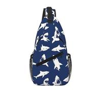 Various Sea Fish Pattern Crossbody Sling Bag Crossbody Shoulder Chest Bag Shoulder Strap Waist Fanny Pack Men Women