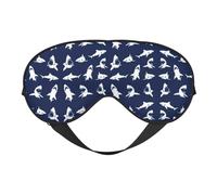 Various Sea Fish Pattern Double Sided Sleep Mask, Adjustable Blackout, Silk-Like Eye Mask for Sleeping,Travel, Soft, Breathable, Lightweight Comfortable Blindfold