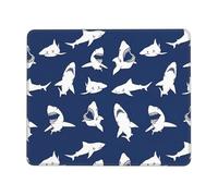 Various Sea Fish Pattern Enhanced Control Mouse Pad with Lock Stitch Edge Large Thick Non-Slip Desk Mat for Office Task