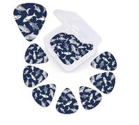 Various Sea Fish Pattern Guitar Picks 12 Pack 3 Different Thickness Celluloid Guitar Plectrums with Guitar Pick Storage Box Personalized Guitar Pick for Acoustic Guitar Picks