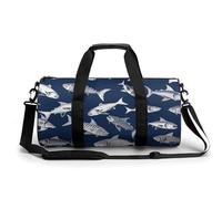 Various Sea Fish Pattern Gym Bag for Men Women, Sturdy Oxford Cloth Travel Bags with Removable Shoulder Strap, Waterproof Duffel Bag for Fitness, Travel, Yoga