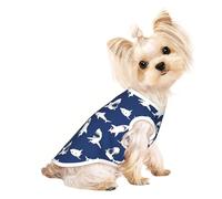Various Sea Fish Pattern Print Lightweight Dog Vest, Cat Sleeveless Shirt, Breathable Mesh Design for Summer Walking and Play