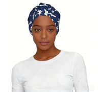 Various Sea Fish Pattern Printed Pre-Tied Headscarf Turban Hat for Women, Elastic Sleep Cap for Chemo Hair Daily Wear