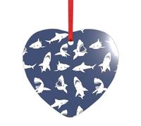 Various Sea Fish Patterns Print Acrylic Shaped Pendant Festive Decor for Christmas,Birthdays,New Year,Hanging Souvenir
