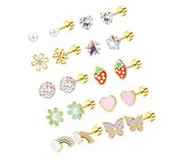 Various Shape Earrings Alloy Texture Suitable for Women Comfortable Wear Perfect for Daily and Formal Occasions Lovely Earrings for Girls