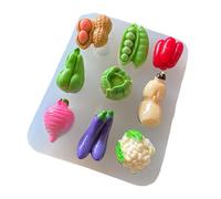 Various Shape Silicone Baking Molds Crafting Fruit Accessories for Handmade Jewelry Soap Making Silicone Fruit Vegetable Molds