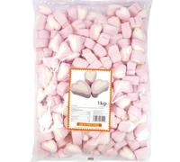 Various Shaped Marshmallow Collections Sweet Bag 1kg - Vanilla Flavoured Marshmallows (Mallow Hearts)