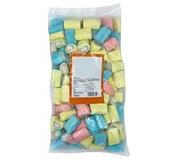 Various Shaped Marshmallow Collections Sweet Bag 1kg - Vanilla Flavoured Marshmallows (Mallow Tube)