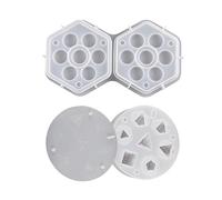 Various Shapes Dices Fillet Square Triangle Mold Crystal Epoxy Resin Mold Digital Game Silicone Art Dices With Storage Box