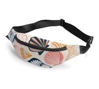 Various Shell Images Fanny Pack Fanny Packs for Women Men Waist Bag Mens Fanny Pack Womens Fanny Pack Fanny Pack Men Running Fanny Pack Small Fanny Packs for Women, style, 36*15cm