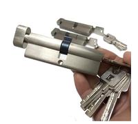 Various Sizes of Door Lock Cylinder cores 5keys Height 32MM with one Side Knob Security Door Interior Door(Length 50mm)