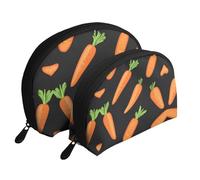 Various smiley faces Moon Cosmetic Bag, Travel Makeup Pouch, Portable Waterproof Cosmetic Pouch for Girls Women., Carrot Display, One Size