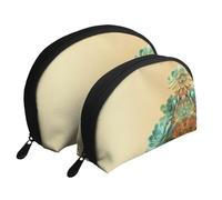 Various smiley faces Moon Cosmetic Bag, Travel Makeup Pouch, Portable Waterproof Cosmetic Pouch for Girls Women., Pure Color Meat, One Size