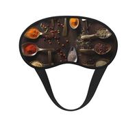 Various Spices Sleep Mask Soft Comfortable Eye Mask with Adjustable Strapblackout Eye Sleep Shade Cover for Women Girls Men Travel Yoga Nap Shift Work