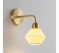 Various Styles of Wall Lamps, Nordic Modern Sconces Wall Lighting with Ceramic Lampshade and Brass Kit, Indoor Decor d Wall Light Fixtures for Living Room Bedroom Bedside Hallway Kitchen