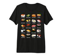 Various Sushi preparations - Types of Sushi Premium T-Shirt