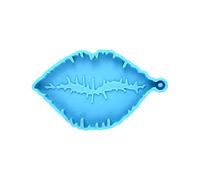 Various Symbols Keychain Silicone Mold with Hole Keyring Pendant Handmade Mold Valentine's Day Birthday Gift Jewelry Resin Pendant Molds for Jewelry Making