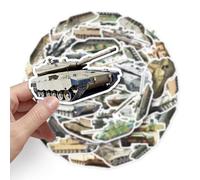 Various Tank Stickers for Adults,Popular Waterproof Vinyl Stickers for Phone Laptop Flasks Water Bottle Luggage Cup Bike Car Notebook Scrapbook Pad Wall, Trendy Decals Sticker Pack[Tank - 50Pcs]