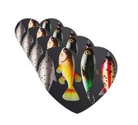 Various Type of Fishing Baits Car Air Freshener Cards for Women Men 4 Pack Cute Car Accessories Long Lasting Scent Car Diffuser Hanging Auto Aromatherapy Tablets Car Fresheners Gifts