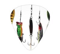 Various Type Of Fishing Baits Guitar Paddle 12 Pack Guitar Pickup Suitable For Playing Acoustic Guitars, Electric Guitars, Etc.