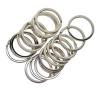 Various Types of Flat Key Lock Clips, Silver 32mm