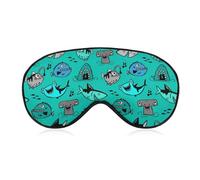 Various Types of Shark Head Above Water Sleep Mask Eye Masks Soft Blackout Eye Shade Cover Blindfold Eyeshade for Deep Rest Travel Nap