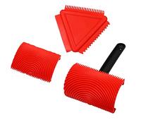 Various Wooden Grain Painting Roller with Plastic Handle Brush Tool