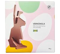 VÅRKÄNSLA Milk Chocolate Bunny, 90 g - Flat-Pack Easter Treat, Rainforest Alliance Certified