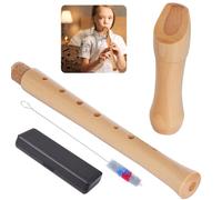 Varku Wooden Recorder, C Key, German Style, Soprano Recorder Instrument for Kids Adults Beginners, with Hard Case and Accessories