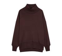 Varley Barker High-neck Stretch-jersey Sweatshirt - Brown - M (UK12 / M)