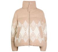 Varley Belina Fair Isle Padded Knit Jacket - Light Brown - XL (UK16 / XL)