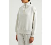Varley Hawley Half-zip Stretch-jersey Sweatshirt - Ivory - M (UK12 / M)