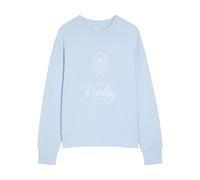 Varley Rasco Namesake Embroidered Stretch-jersey Sweatshirt - Light Blue - L (UK14 / L)