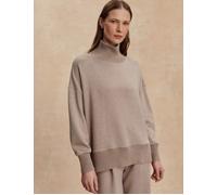 Varley Women's Barker High Neck Sweat - Taupe Marl - Brown - Size: Medium