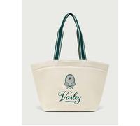 Varley Women's Robinson Canvas Club Tote Bag - Ivory/Forest - 1SIZE - White