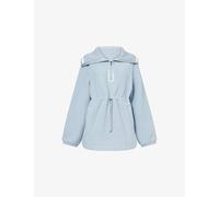 Varley Womens Varley Ashby Drawstring-Waist Fleece Sweatshirt Ashley Blue XS